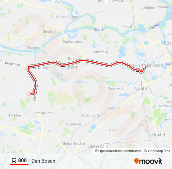 800 Bus Line Map