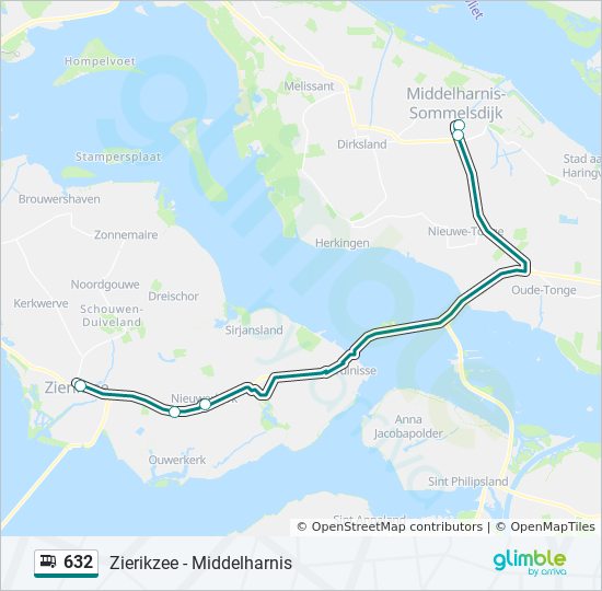 632 bus Line Map