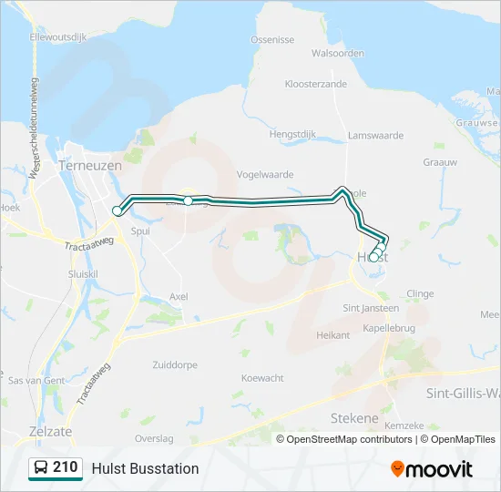 210 Bus Line Map