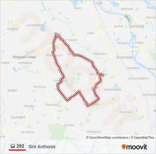 292 Bus Line Map