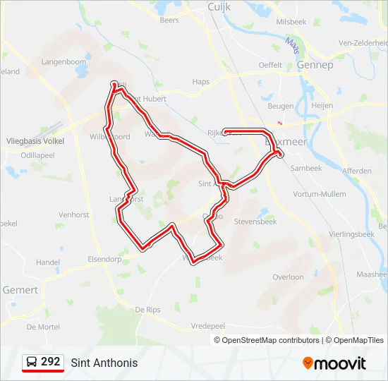 292 Bus Line Map