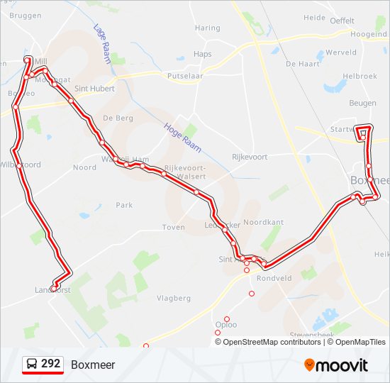 292 bus Line Map