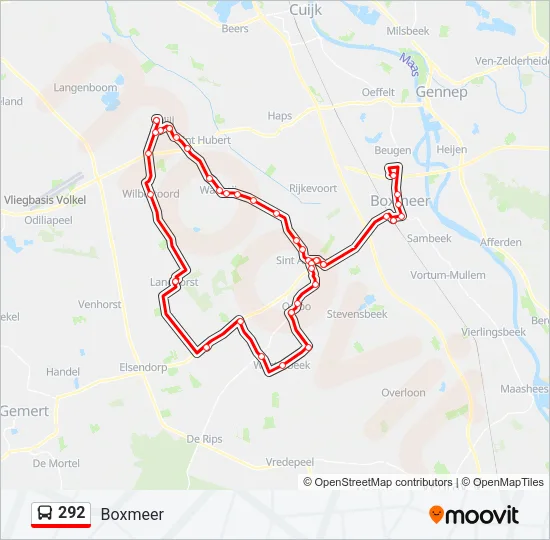 292 Bus Line Map