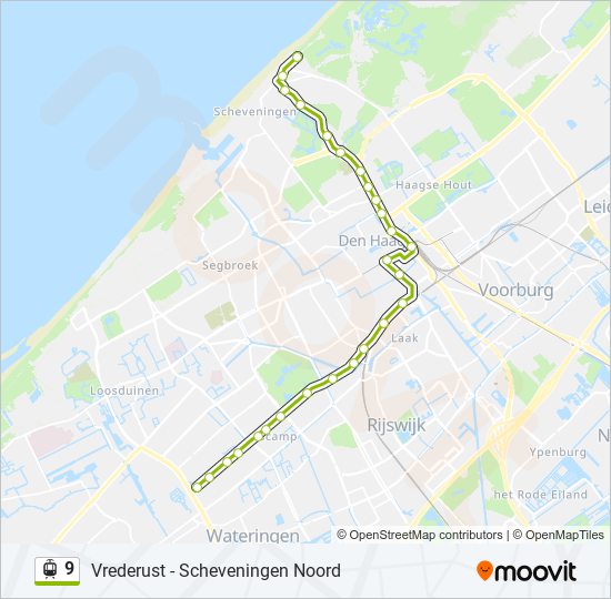 9 light rail Line Map