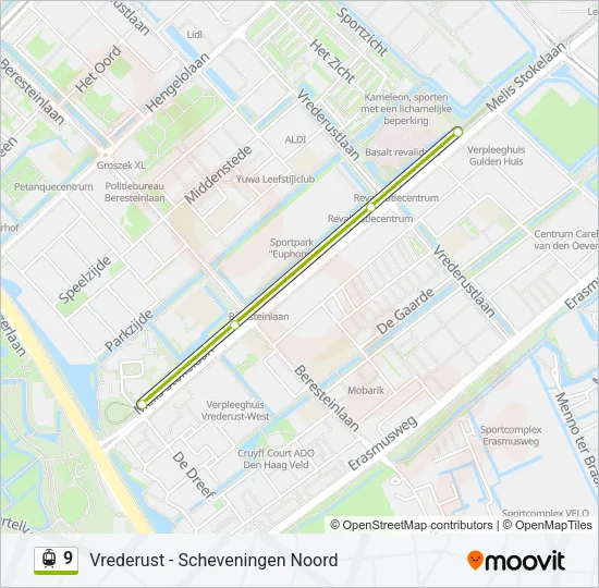 9 Light Rail Line Map