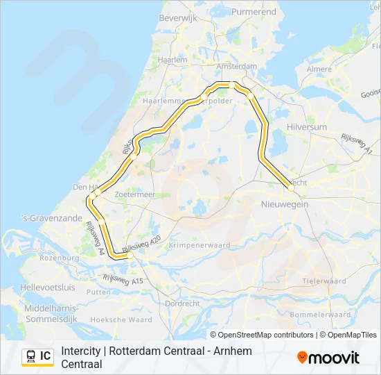 IC Train Line Map