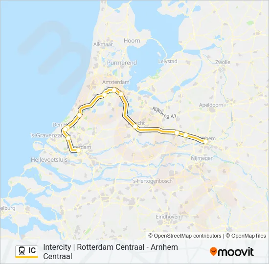 IC Train Line Map