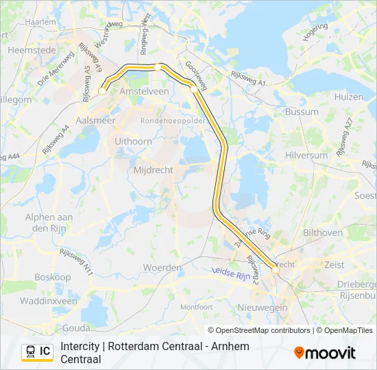 IC Train Line Map