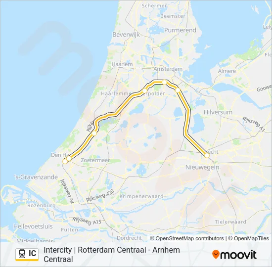 IC Train Line Map