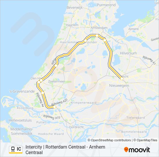 IC Train Line Map