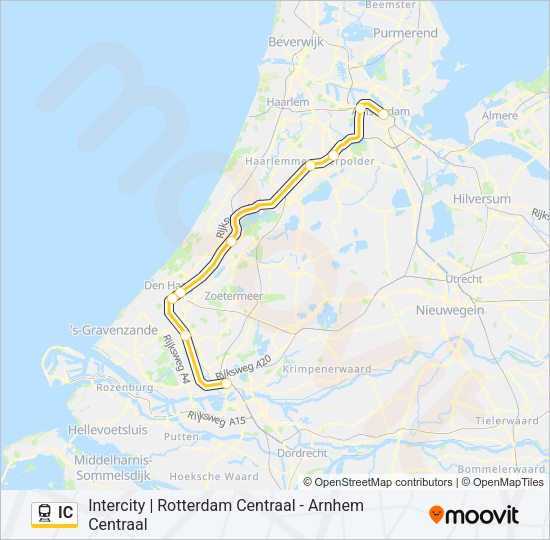 IC Train Line Map