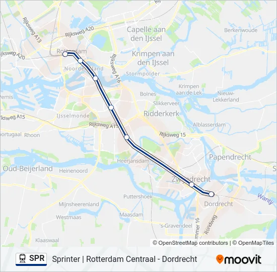 SPR Train Line Map