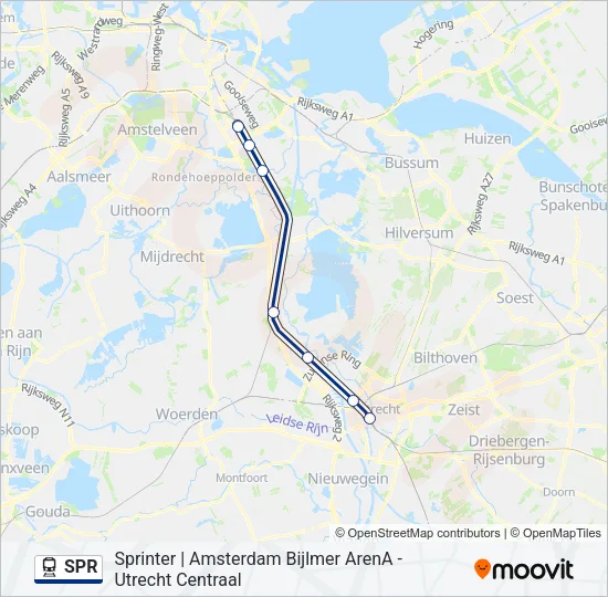 SPR Train Line Map