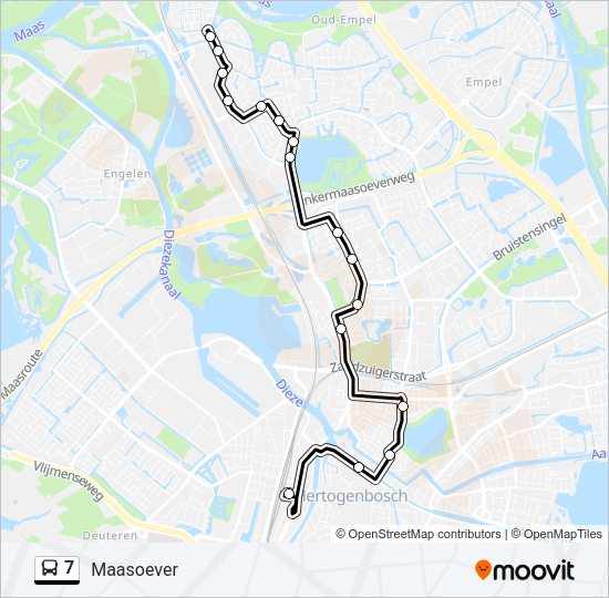 7 Bus Line Map