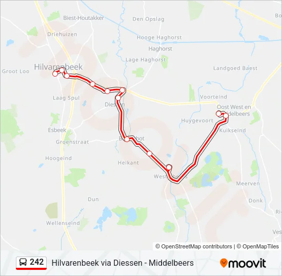 242 Bus Line Map