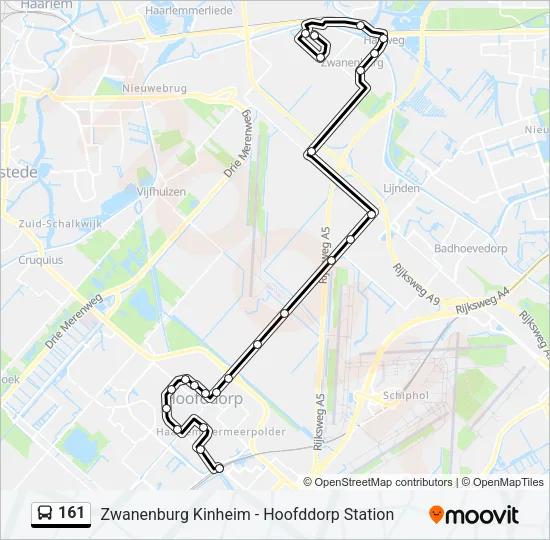 161 Bus Line Map