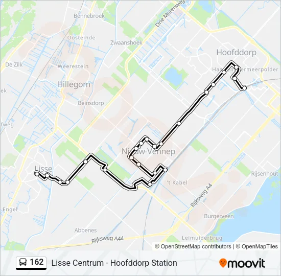 162 Bus Line Map