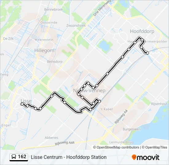 162 Bus Line Map