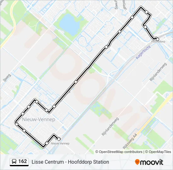 162 Bus Line Map