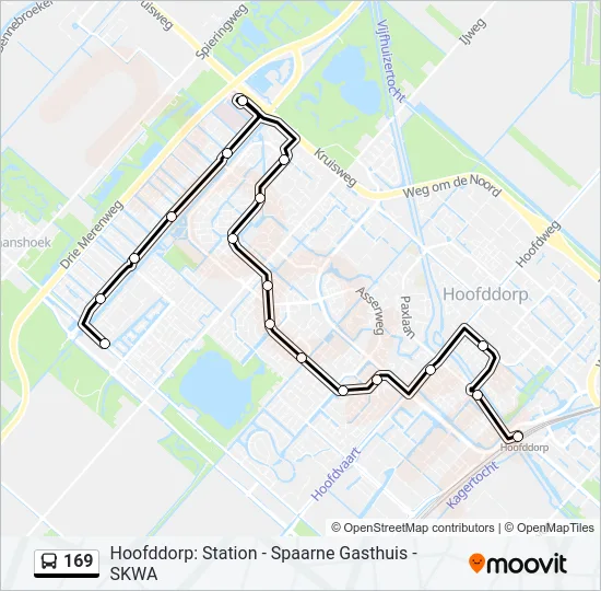 169 Bus Line Map
