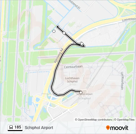 185 Bus Line Map