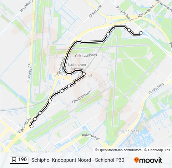 190 Bus Line Map