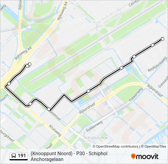 191 Bus Line Map