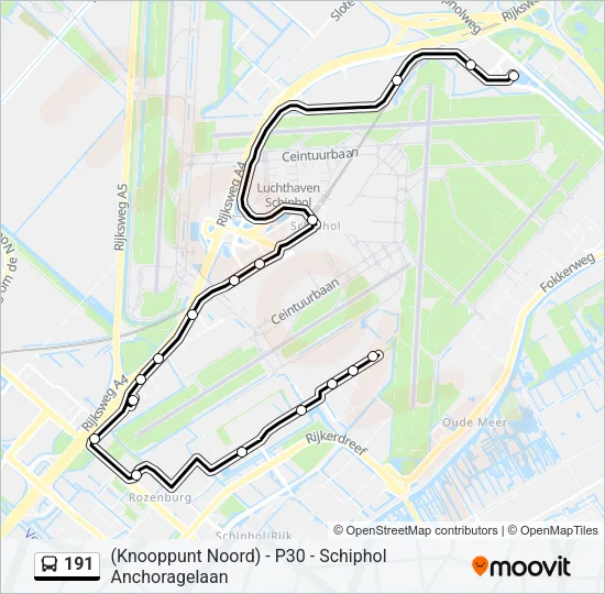 191 Bus Line Map