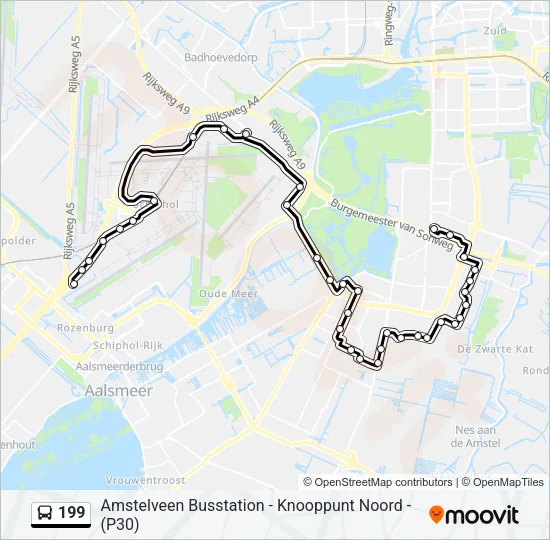 199 Bus Line Map