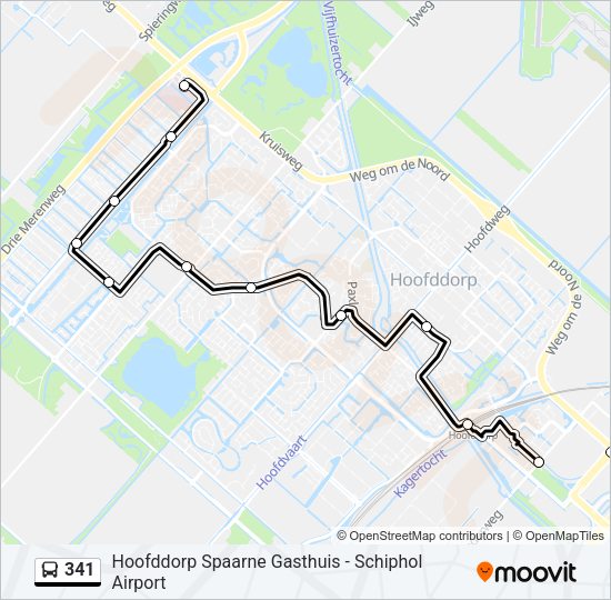 341 Bus Line Map