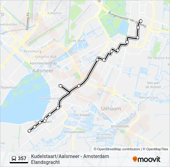 357 Bus Line Map
