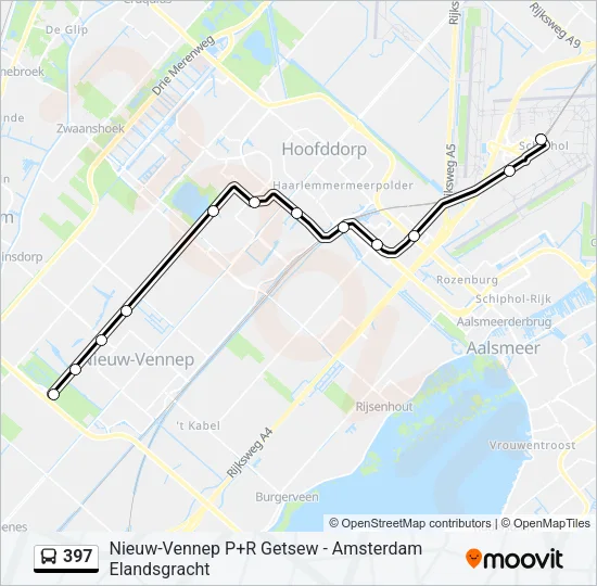 397 Bus Line Map
