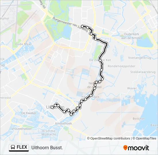 FLEX Bus Line Map