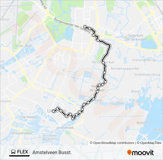 FLEX Bus Line Map
