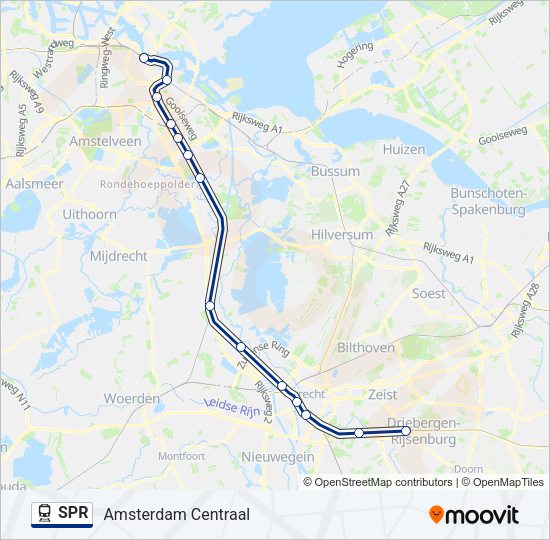 SPR Train Line Map