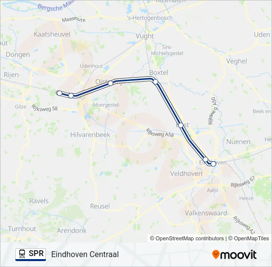 SPR Train Line Map