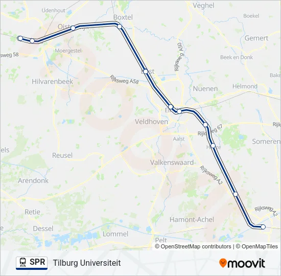 SPR Train Line Map