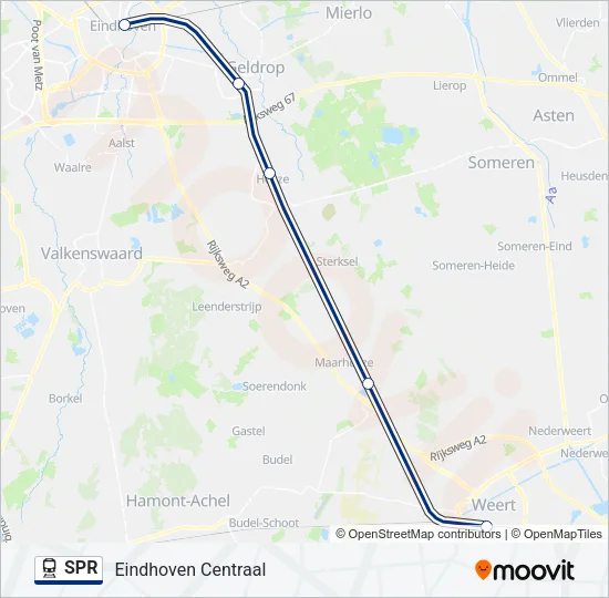 SPR Train Line Map