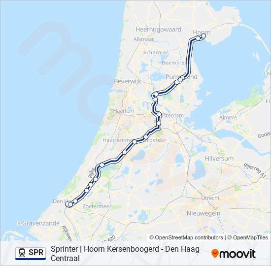 Trein SPR lijnkaart