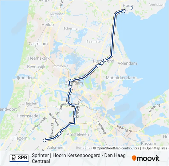 SPR Train Line Map