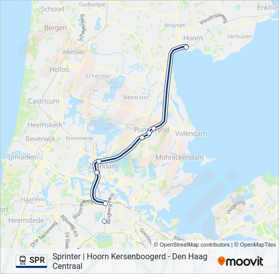 SPR Train Line Map