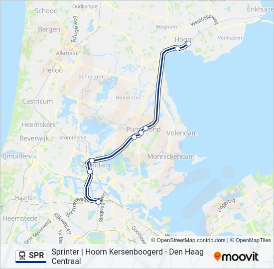 SPR Train Line Map
