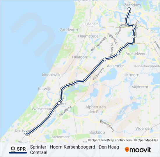 SPR Train Line Map