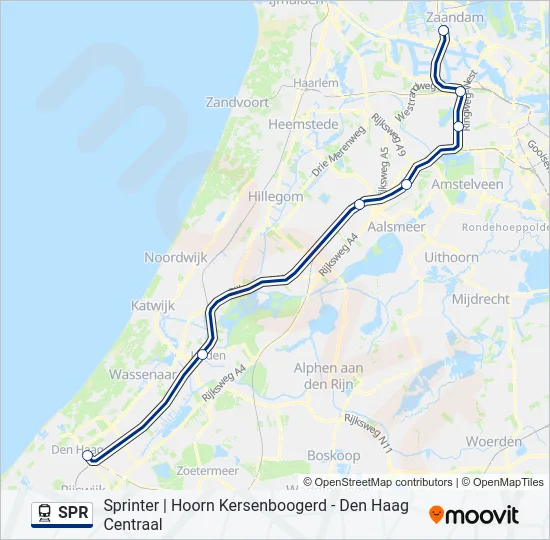 SPR Train Line Map