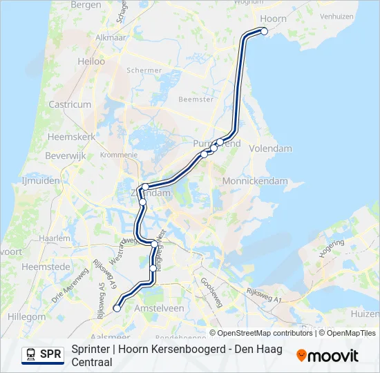 SPR Train Line Map