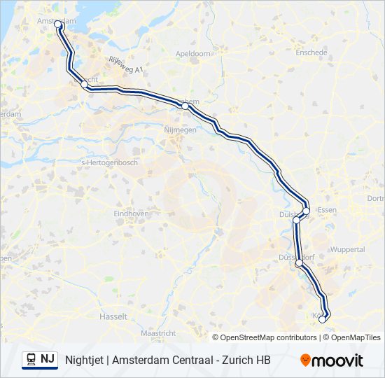 NJ train Line Map