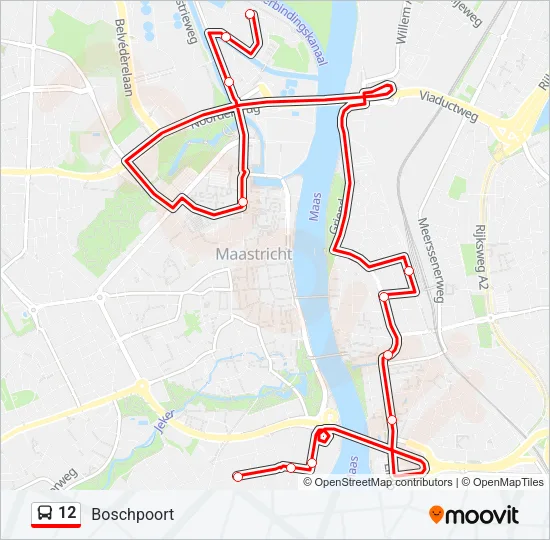 12 Bus Line Map