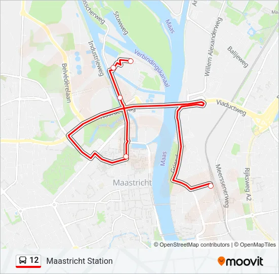 12 Bus Line Map