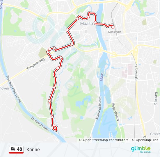 Bus 48 Route Map 48 Route: Schedules, Stops & Maps - Kanne (Updated)