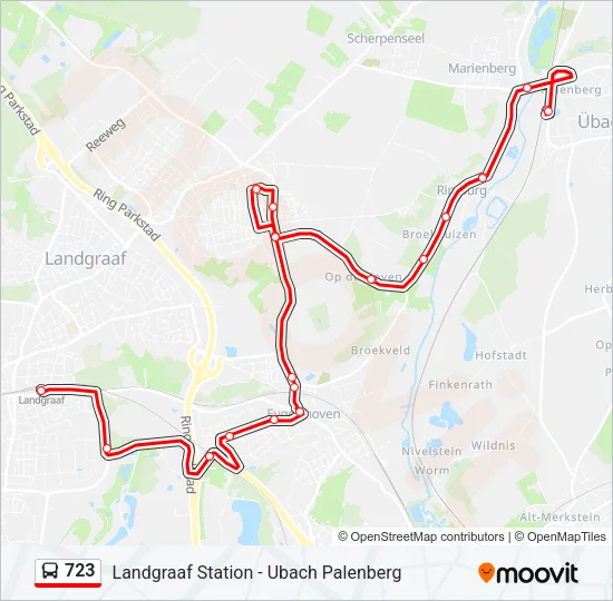 723 Bus Line Map